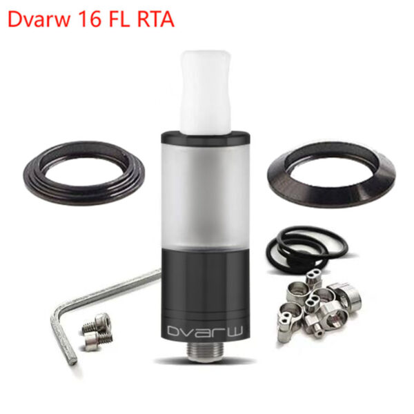 YFTK Dvarw 16 FL RTA Rebuildable Tank SS316 2.0ml 16mm Diameter with Full Airflow Inserts Set Single Coil Vape Atomizers - Image 3