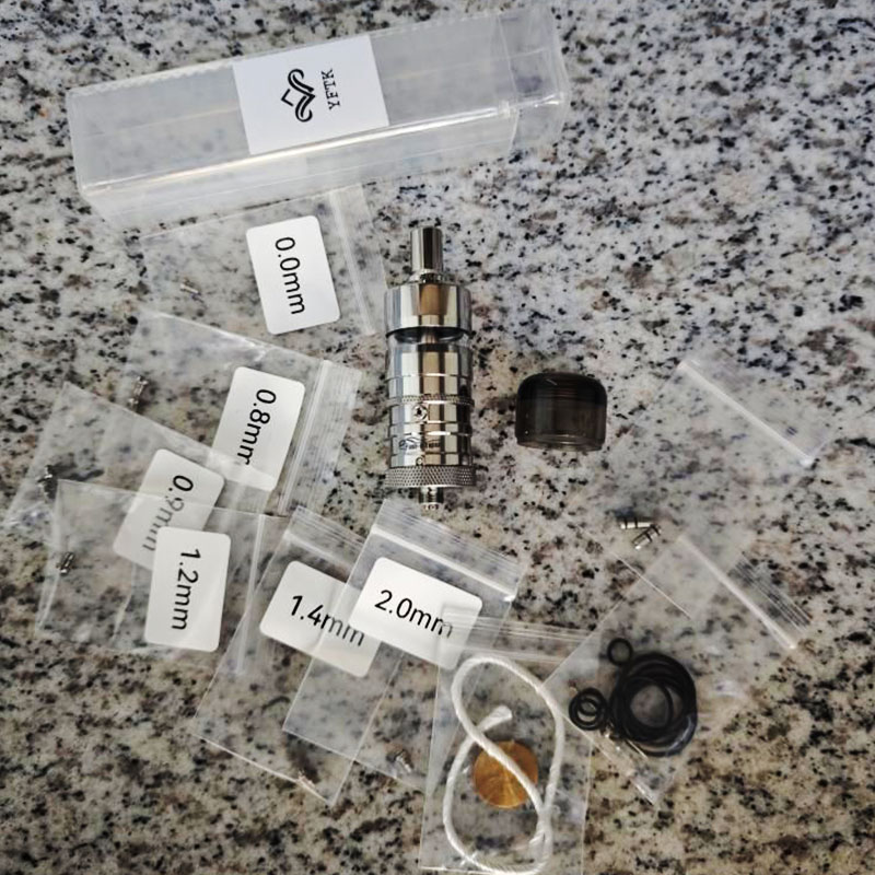 YFTK Style Ti Titanium Flash E-vapor V4.5S+ RTA Rebuildable Atomizer Ti Material 23mm 4.5ml Dual Post Design E-Cigarette Vaper Vape Pen - Image 2