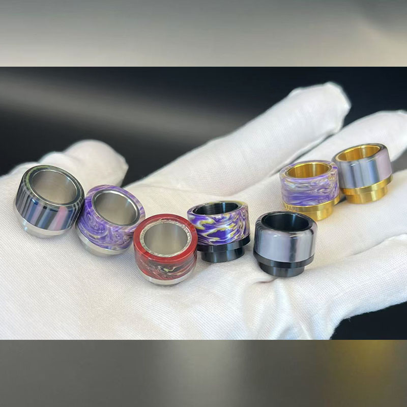 Vafflee 810 Drip Tip Resin Mouthpiece Stainless Steel 810 Wide Bore Drip Tips For zeus x rta Kylin Mini V2 RTA RDA Atomizer RTA RBA Blaze RTA