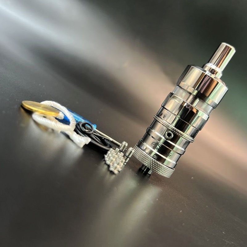 Vafflee Style Ti Titanium Flash E-vapor V4.5S+ RTA Rebuildable Atomizer Ti Material 23mm 4.5ml Dual Post Design E-Cigarette Vaper Vape Pen - Image 6
