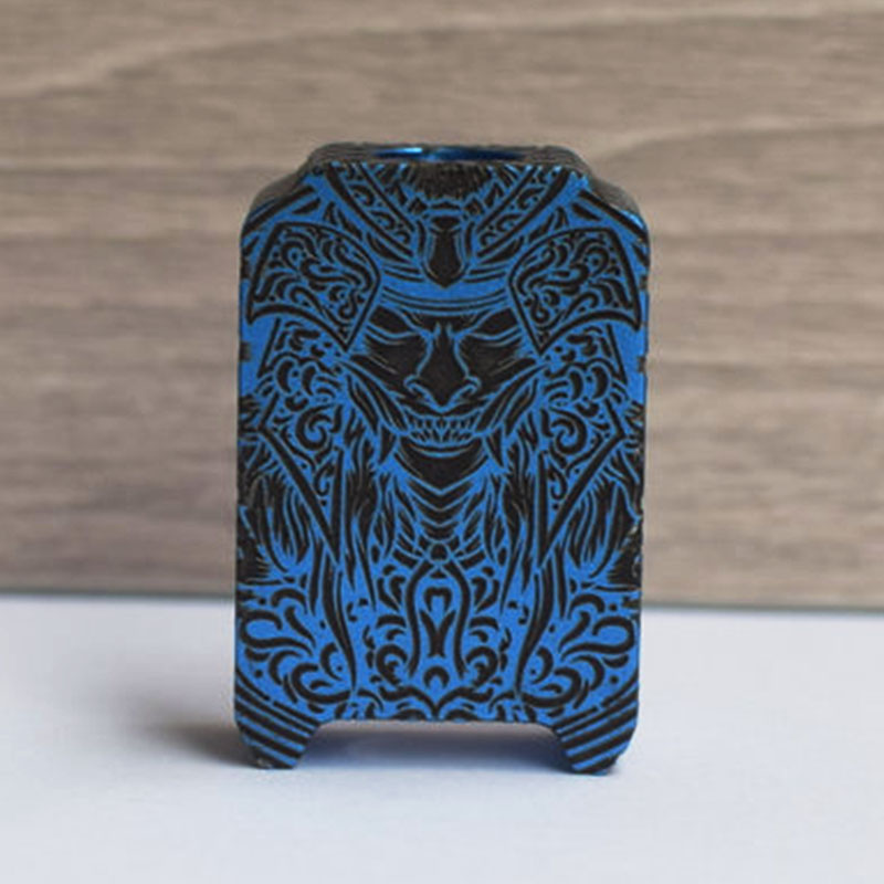 MK MODS Engraved boro tank warrior pattern for Billet box mod - Image 3