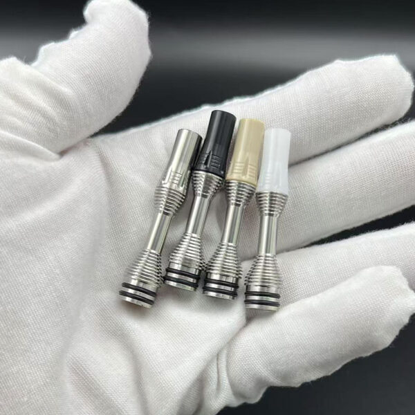 Vafflee vape 510 Drip Tip Four One Five 415 long Tip Tombo Giri Baby Style Set for RDA RBA RTA tank atomizers E-cigs accessory - Image 4