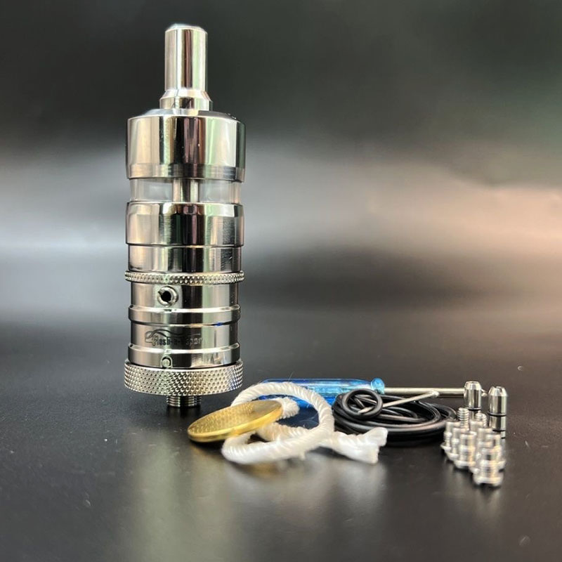 Vafflee Style Ti Titanium Flash E-vapor V4.5S+ RTA Rebuildable Atomizer Ti Material 23mm 4.5ml Dual Post Design E-Cigarette Vaper Vape Pen - Image 7