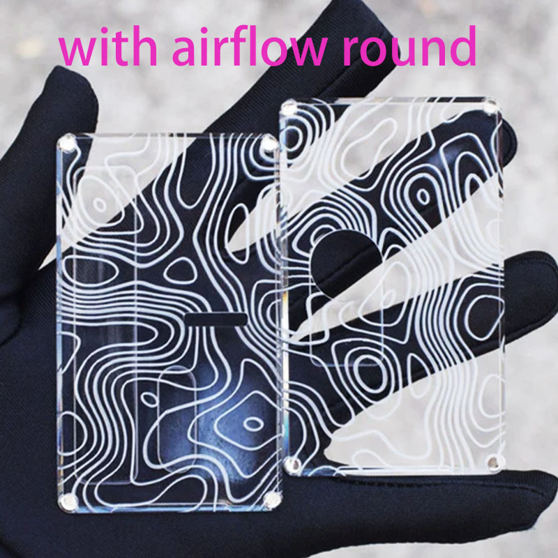 MK MODS topo panel with airflow round button for Billet box aio mod