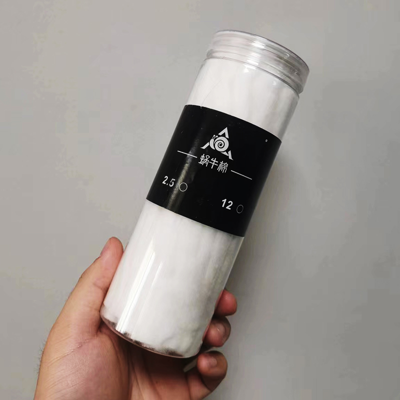 YFTK Snail Cotton 12MM 2.5mm/3mm Protable Prime Cottons for Zeus X RTA Berserker Dead Rabbit RTA Profile Mesh RDA RDTA Vape