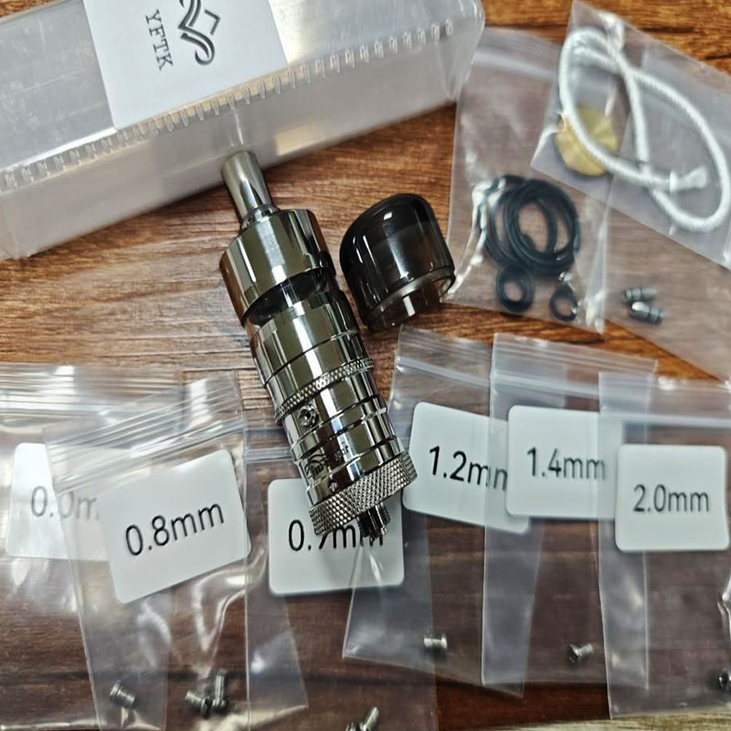 YFTK Style Ti Titanium Flash E-vapor V4.5S+ RTA Rebuildable Atomizer Ti Material 23mm 4.5ml Dual Post Design E-Cigarette Vaper Vape Pen - Image 4