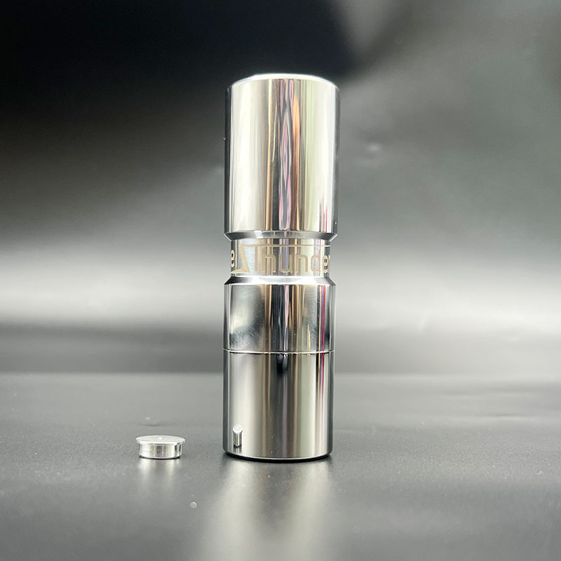 Vafflee Elthunder Electronic Cigarette Mods Brass Steel Use Single 18650 Battery for RDA RDTA RTA Vape Tank Mechanical Mods - Image 4
