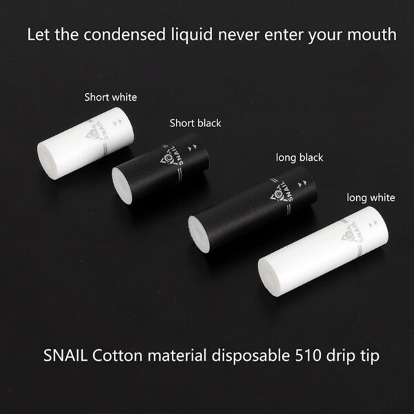 YFTK SNAlL Cotton material disposable 510 drip tip DIY test mouthtips