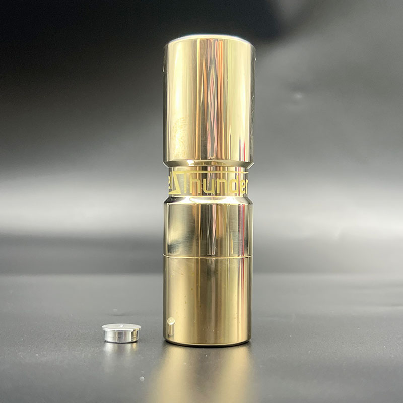 Vafflee Elthunder Electronic Cigarette Mods Brass Steel Use Single 18650 Battery for RDA RDTA RTA Vape Tank Mechanical Mods - Image 5