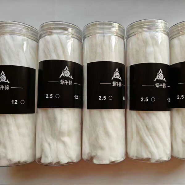 YFTK Snail Cotton 12MM 2.5mm/3mm Protable Prime Cottons for Zeus X RTA Berserker Dead Rabbit RTA Profile Mesh RDA RDTA Vape - Image 6