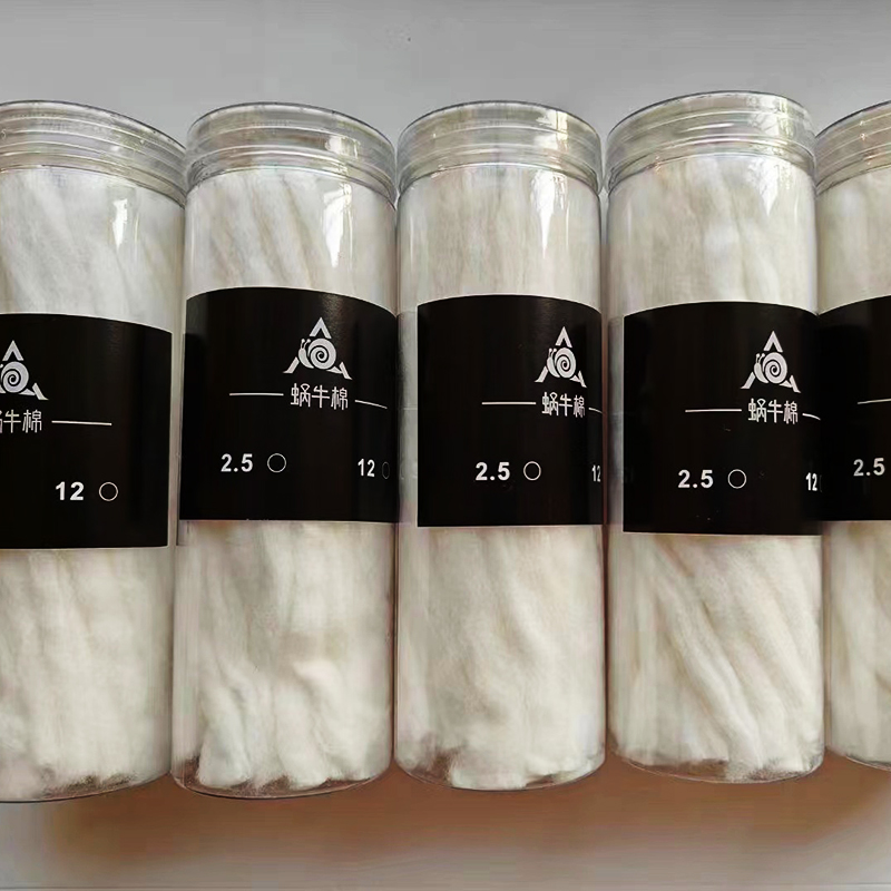 YFTK Snail Cotton 12MM 2.5mm/3mm Protable Prime Cottons for Zeus X RTA Berserker Dead Rabbit RTA Profile Mesh RDA RDTA Vape - Image 6