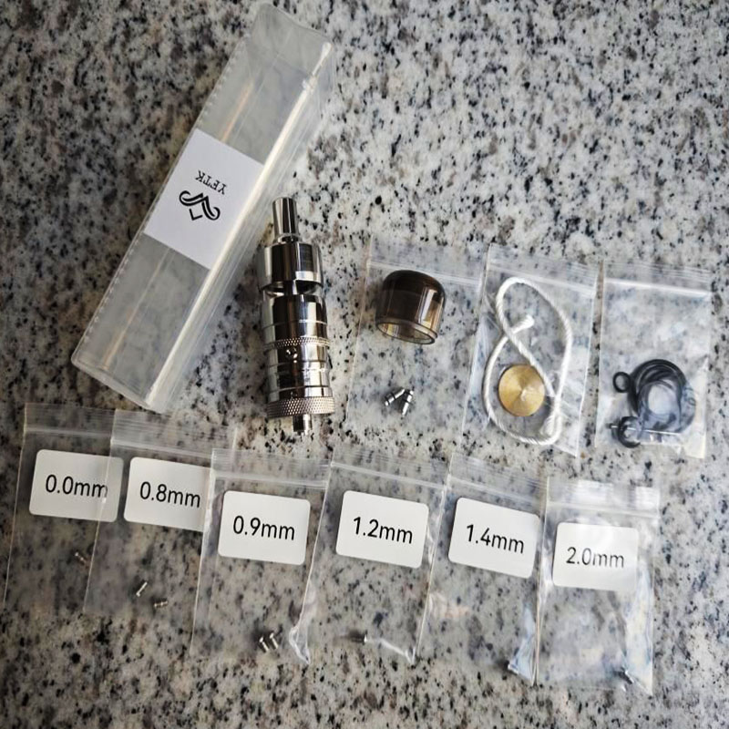 YFTK Style Ti Titanium Flash E-vapor V4.5S+ RTA Rebuildable Atomizer Ti Material 23mm 4.5ml Dual Post Design E-Cigarette Vaper Vape Pen
