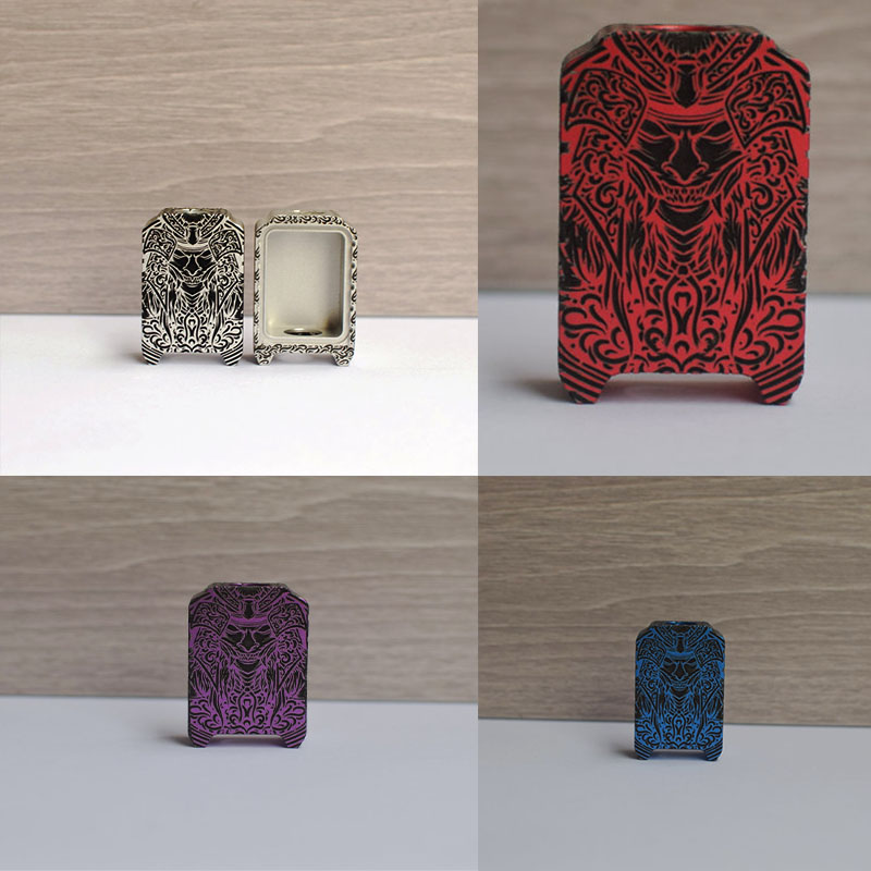 MK MODS Engraved boro tank warrior pattern for Billet box mod - Image 7