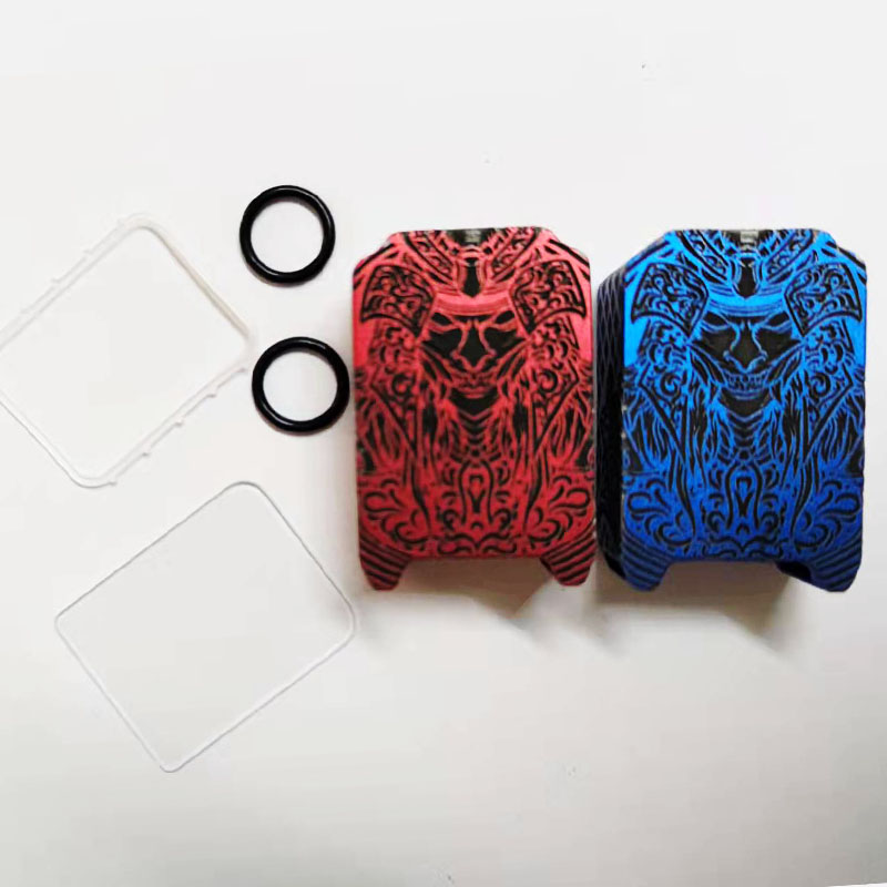 MK MODS Engraved boro tank warrior pattern for Billet box mod