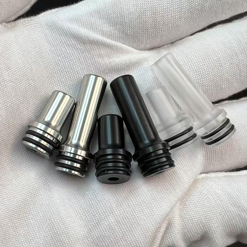 Vafflee vape drip tip 510 mag 22 long and short kit ss pom pc mouthpiece narrow bore tips for RTA RDA RTDA tank vape accessory - Image 2