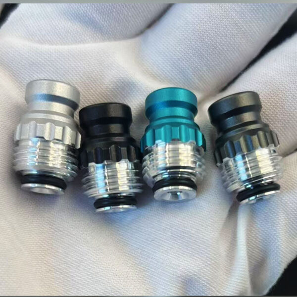 Vafflee Electronic Cigarettes Nuke Drip Tip Mouthpiece for Billet Box Mod BB DNA 60w Mods 510 Thread Aluminum Material Vape Accessory
