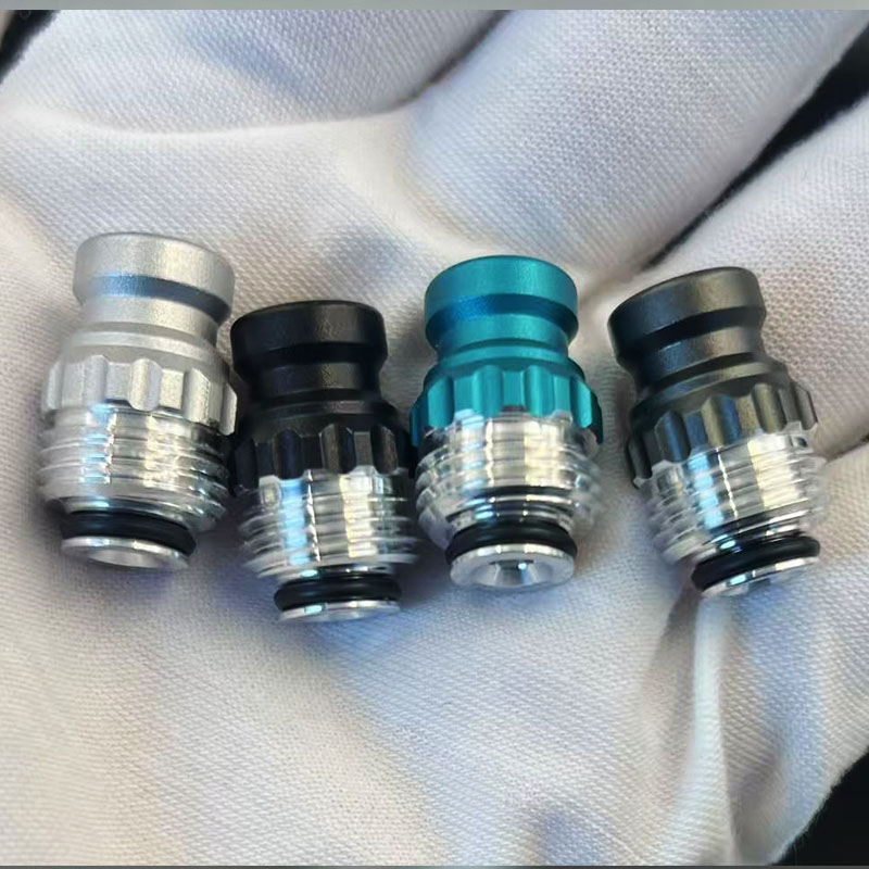 Vafflee Electronic Cigarettes Nuke Drip Tip Mouthpiece for Billet Box Mod BB DNA 60w Mods 510 Thread Aluminum Material Vape Accessory