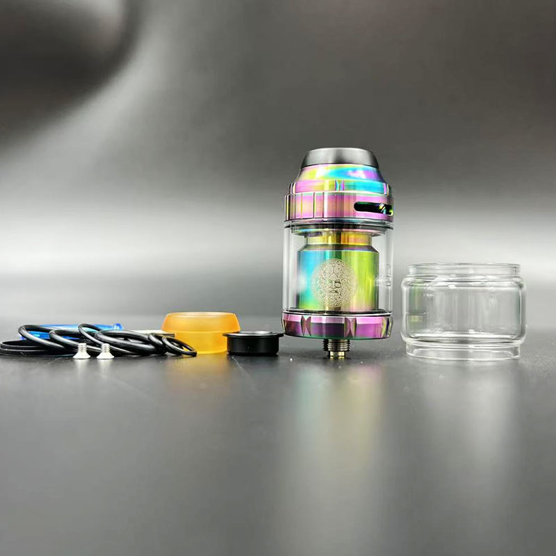 Vafflee Zeus x Mesh RTA Atomizer 3.5/4.5ml Diameter 25mm 316ss Dual Coil Rebuildable RTA Tank Vape E-cigarette - Image 3