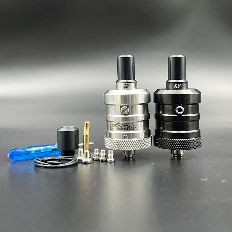 Vafflee Flash-e-Vapor BF-1 Squonker RDA Tank MTL Atomizer 23mm 316ss Single Coil Vape Vaporizer with 0.8/0.9/1.0/2.0mm air screw - Image 2