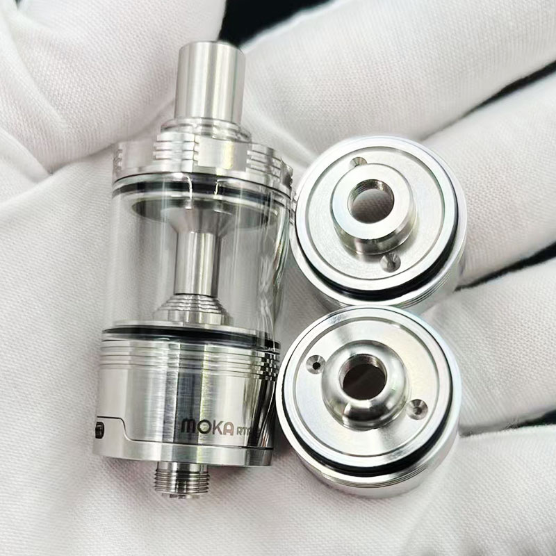 Vafflee Vape Pen MOKA RTA Rebuildable Tank By Ennequadro Mods 22mm 4.5m 3 Chambers Interchangeable 8 Airpins for The Max Customization - Image 2