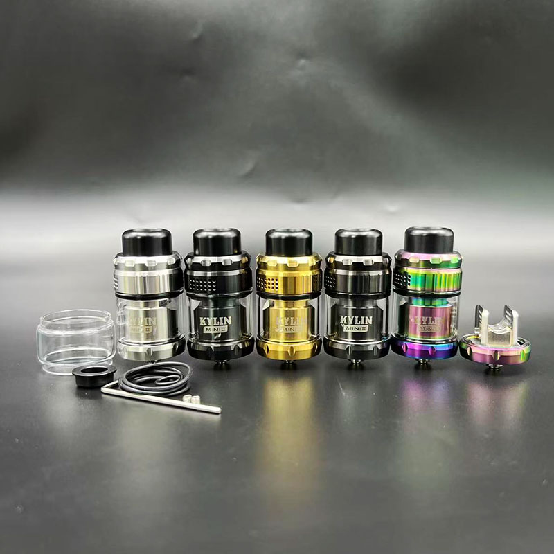 Vafflee vape Kylin Mini V2 RTA tank Atomizer rta vape 316ss Single Coil 3ml/5ml 24.4mm Rebuildable 510 Thread E-Cigarette Tank rta - Image 2