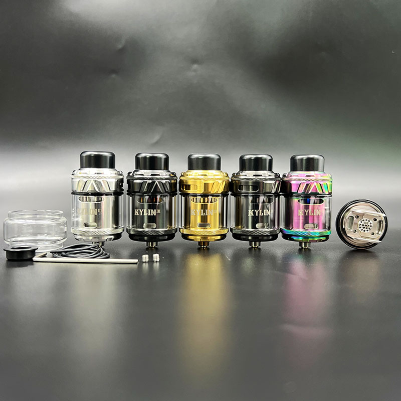 Vafflee Kylin V3 RTA Atomizer 6ml 25mm Single/Dual Coil Creative Honeycomb Airflow Rebuildable Tank Vape E-Cigarette - Image 2
