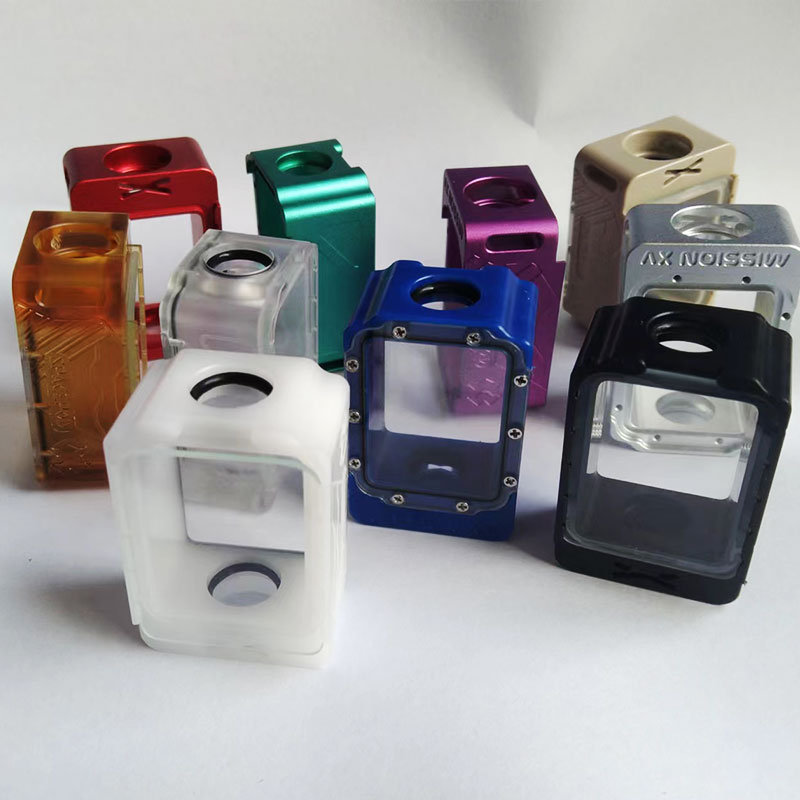Vafflee Mission XV Style SpacePod Boro Tank for SXK BB / Billet AIO Box Mod Kit spacepod by mission xv bridge rba atomizer