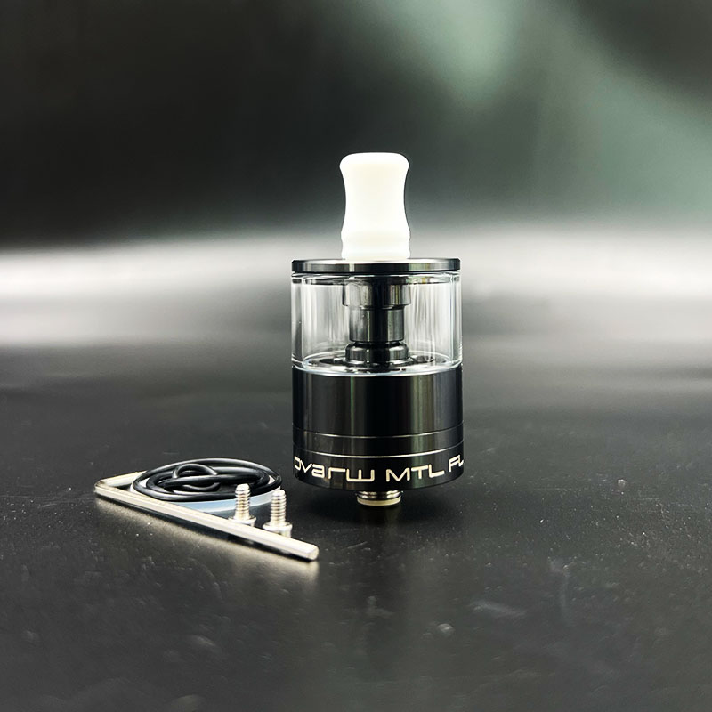 Vafflee Dvarw MTL FL RTA 24mm mtl vape Single Coil Rebuildable Tank Vape rta Atomizer tank 3.5ml / 6.0ml 24mm 316ss glass Atomizer - Image 11