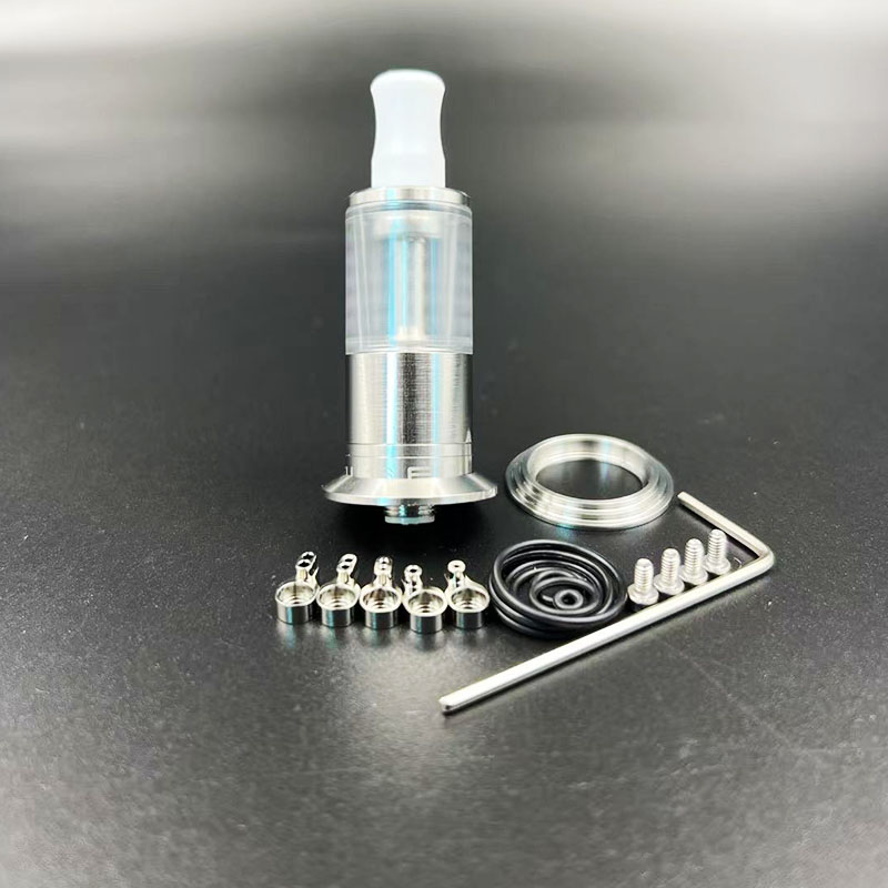 Vafflee Dvarw 16 FL RTA Rebuildable Tank SS316 2.0ml 16mm Diameter with Full Airflow Inserts Set Single Coil Vape Atomizers - Image 12