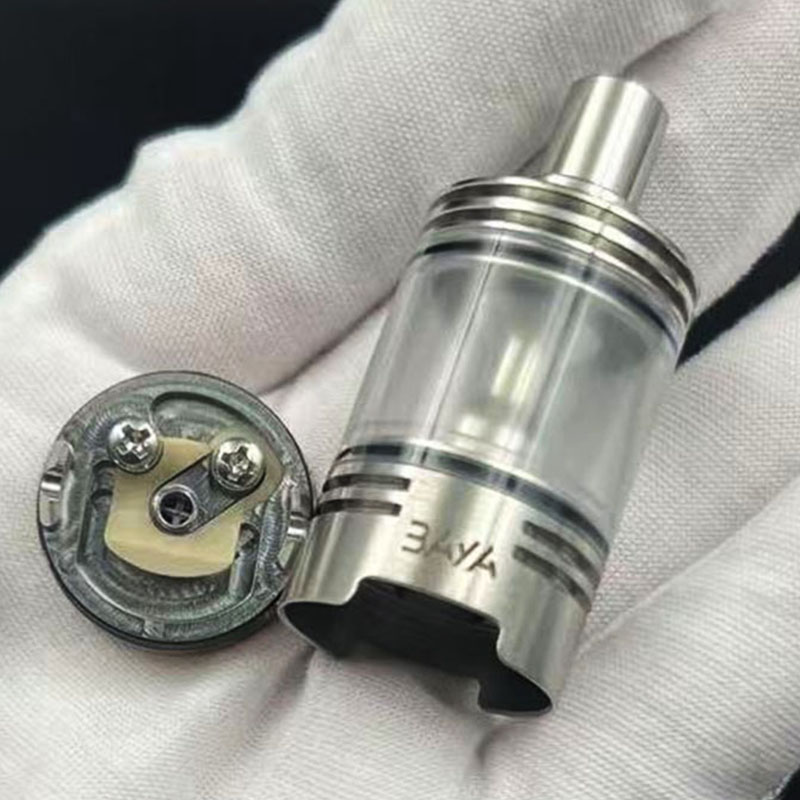 Vafflee Baya RTA Atomizer 316ss 22mm 4.2ml Single Coil Rebuildable Tank With 1.0/1.5/2.0/2.5mm AFC Pins Аnd Side Air Kit - Image 11
