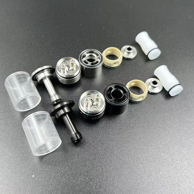 Vafflee Dvarw 16 FL RTA Rebuildable Tank SS316 2.0ml 16mm Diameter with Full Airflow Inserts Set Single Coil Vape Atomizers - Image 13