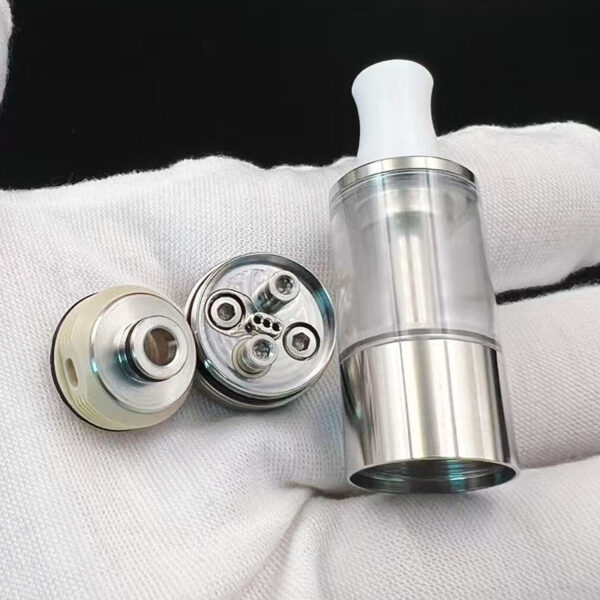 Vafflee Dvarw 16 FL RTA Rebuildable Tank SS316 2.0ml 16mm Diameter with Full Airflow Inserts Set Single Coil Vape Atomizers - Image 14