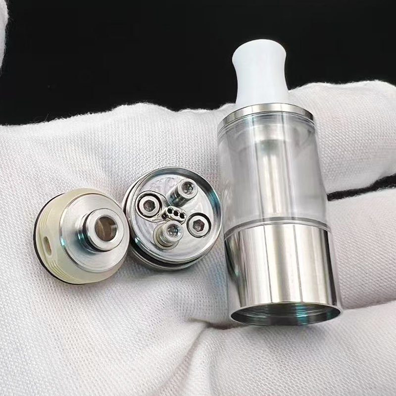Vafflee Dvarw 16 FL RTA Rebuildable Tank SS316 2.0ml 16mm Diameter with Full Airflow Inserts Set Single Coil Vape Atomizers - Image 14