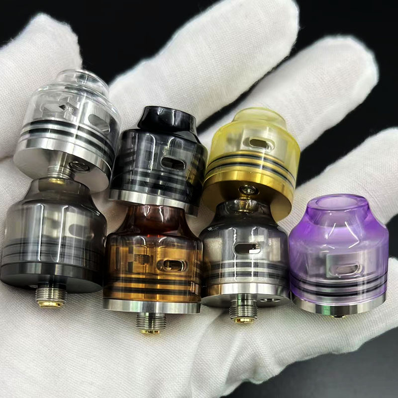 Vafflee WASP Nano RDA Atomizer 316 SS 22mm diameter Single Coil Rebuildable Tank With BF Squonk Pin