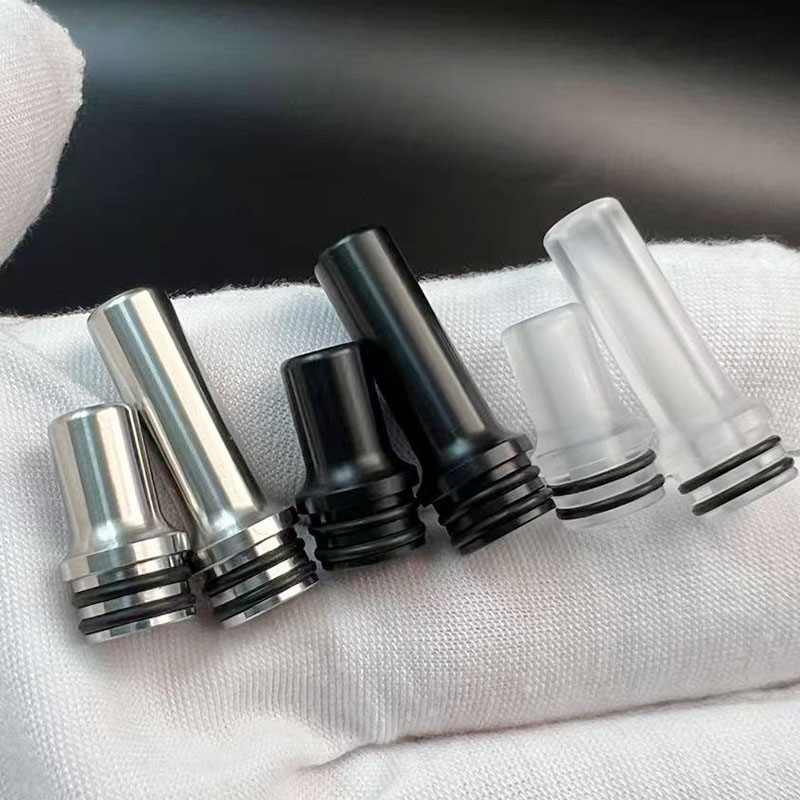 Vafflee vape drip tip 510 mag 22 long and short kit ss pom pc mouthpiece narrow bore tips for RTA RDA RTDA tank vape accessory - Image 3