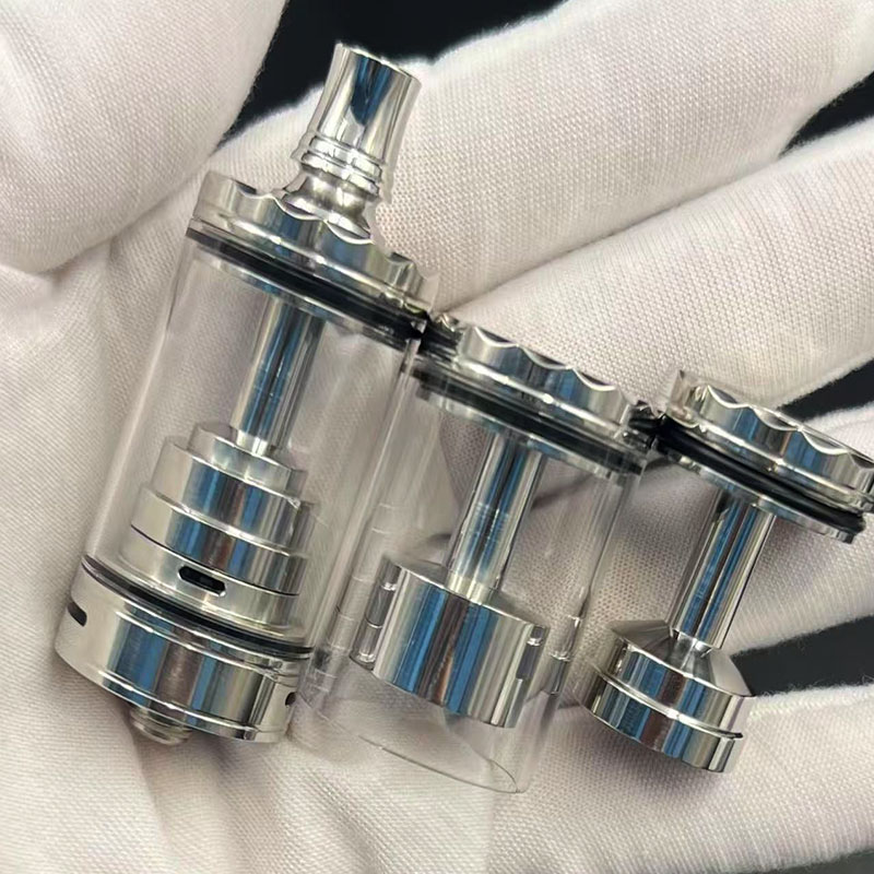 Vafflee Style Diplomat RDL RTA Atomizer 23mm Mirror Polished Single Coil Rebuildable Tank with 2.0/2.5/3.0/3.5/4.0mm air pin - Image 4