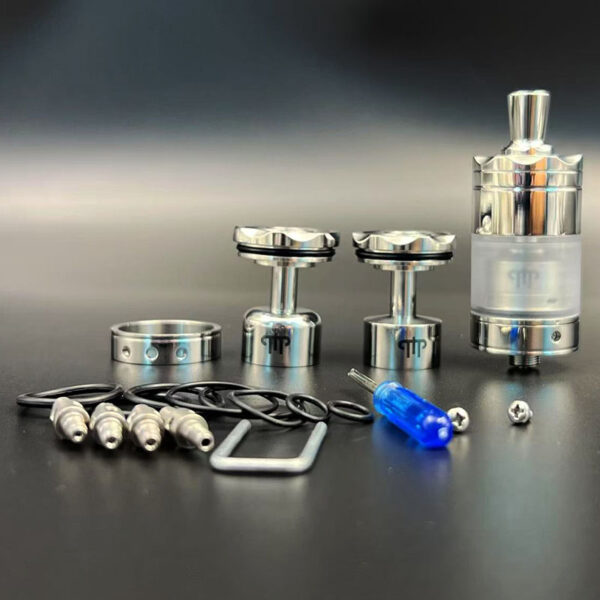 Vafflee vape Diplomat RTA MTL Atomizer 23mm 316ss Polishing Single Coil Rebuildable Tank Bottom Airflow with 3 Chambers And 5 Air pins - Image 4