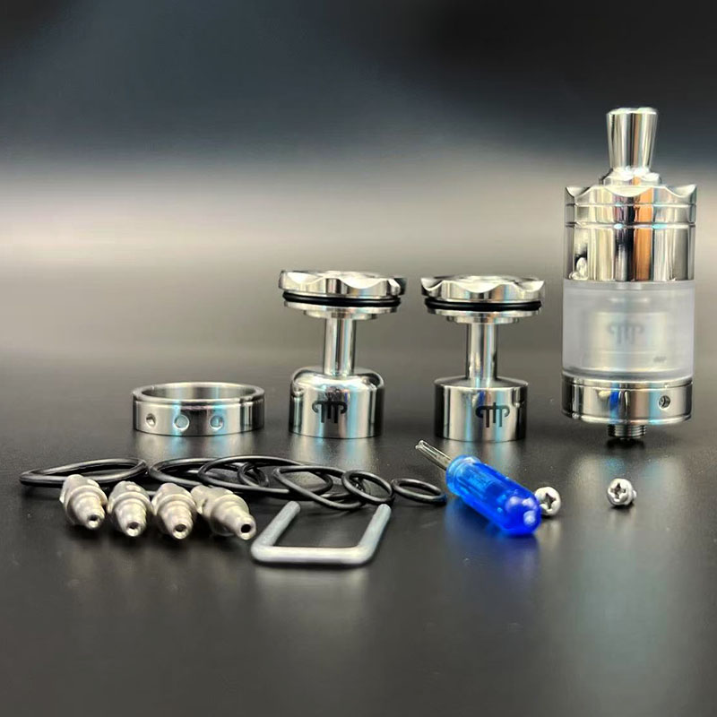 Vafflee vape Diplomat RTA MTL Atomizer 23mm 316ss Polishing Single Coil Rebuildable Tank Bottom Airflow with 3 Chambers And 5 Air pins - Image 4