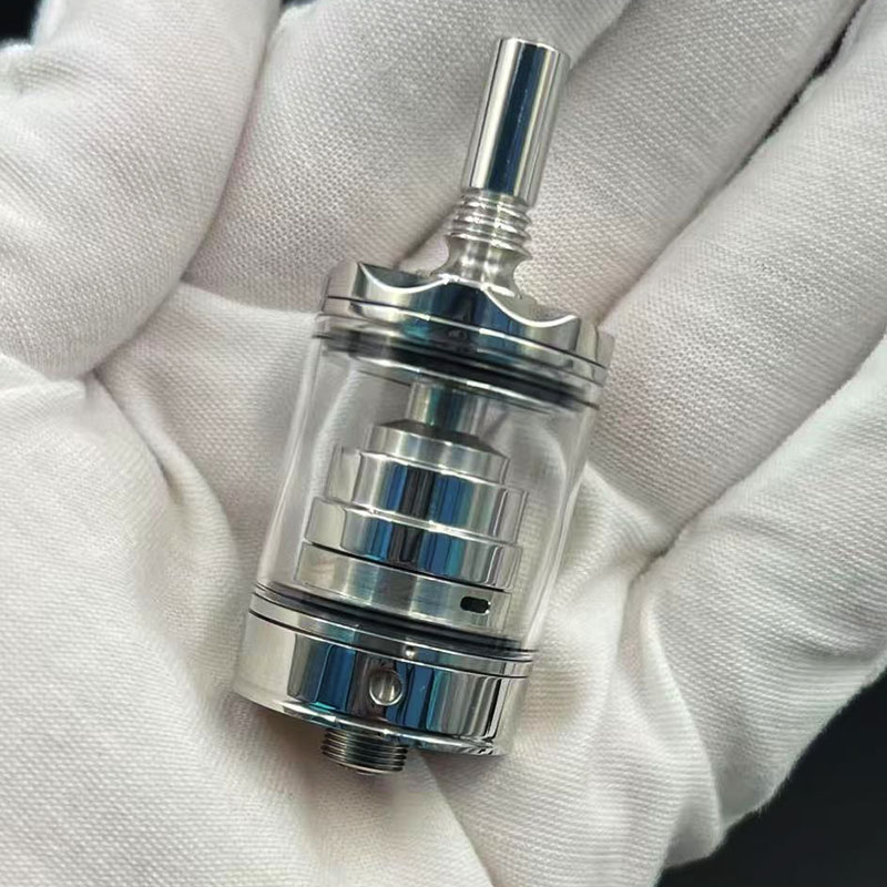 Vafflee vape Diplomat mtl nano Short style RTA Atomizer 23mm 316ss Mirror polishing Top Fill Single Coil Rebuildable Tank Bottom Airflow - Image 5