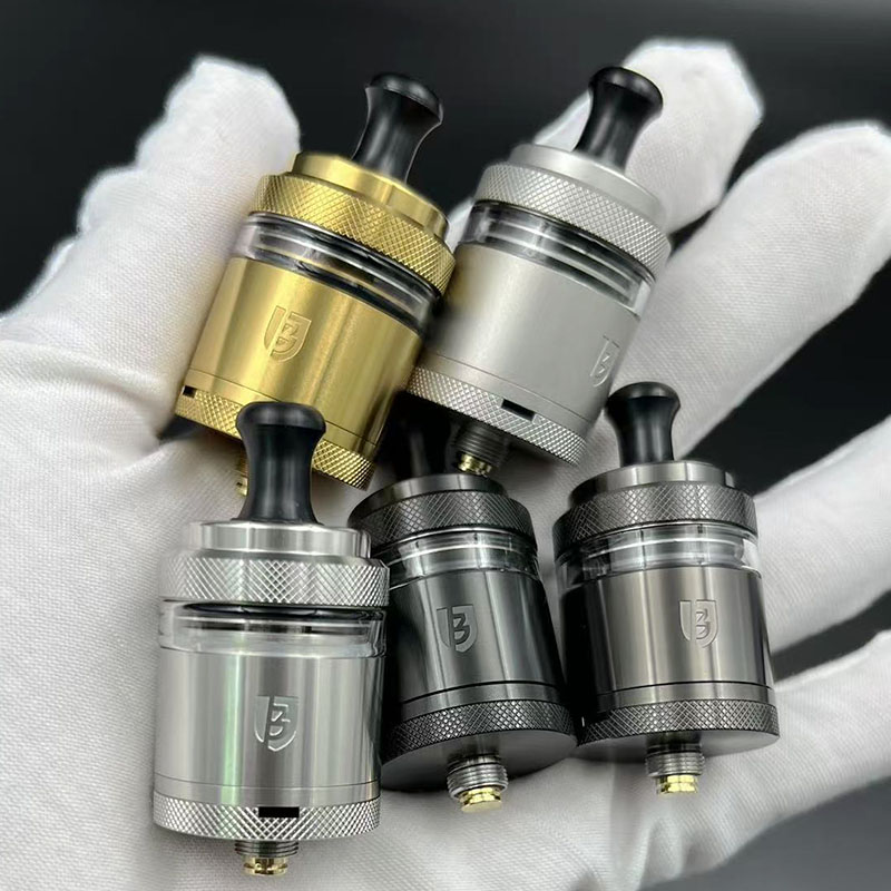 Vafflee Berserker V3 MTL RTA Atomizer BSKR B3 MTL Tank 2ml/6ml 24mm Top Fill Single Coil With 3 MTL Drip Tips Rebuildable Tank RTA