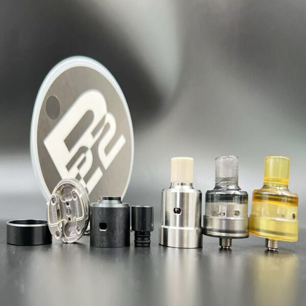 Vafflee Monarchy P22 RDA Vape atomizer 316ss 22mm Rebuildable Dripping Dual Coil Vape rda tank with BF Pin Squonks 24mm Ring - Image 3