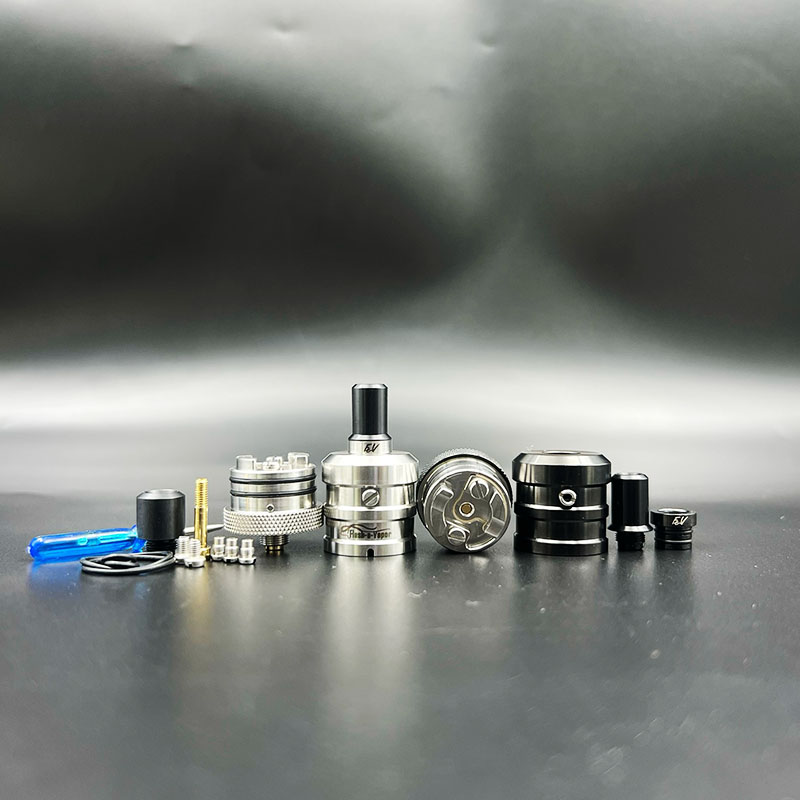 Vafflee Flash-e-Vapor BF-1 Squonker RDA Tank MTL Atomizer 23mm 316ss Single Coil Vape Vaporizer with 0.8/0.9/1.0/2.0mm air screw - Image 3