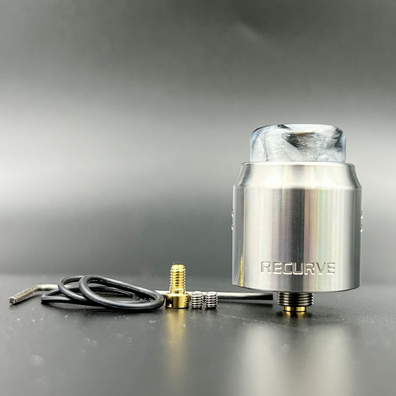 Vafflee recurve rda atomizer 24mm dual coil vape tank with squonk bf pin for electronic cigarette box mod - Image 3