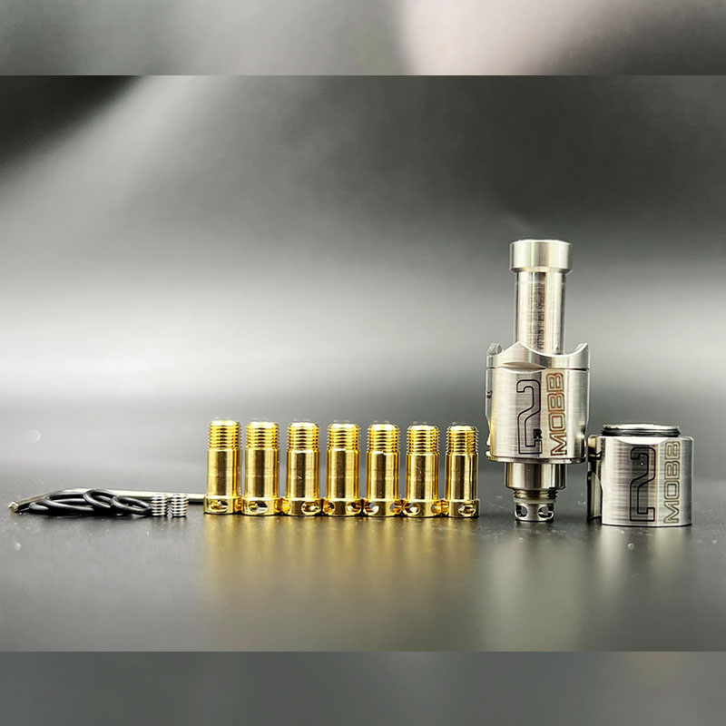 VAFFLEE Monarchy MOBB V2 M2 RBA Bridge Tank With .0 / 1.2 / 1.5 / 1.8 / 2.0 / 2.5 / 3.0mm Pin For SXK BB Billet Box Mod - Image 3