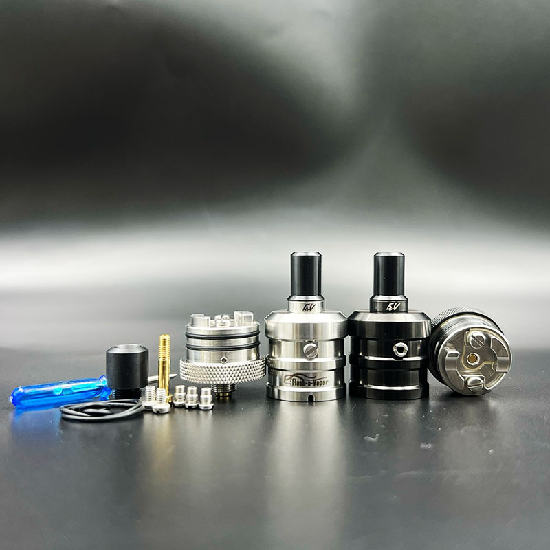 Vafflee Flash-e-Vapor BF-1 Squonker RDA Tank MTL Atomizer 23mm 316ss Single Coil Vape Vaporizer with 0.8/0.9/1.0/2.0mm air screw - Image 4