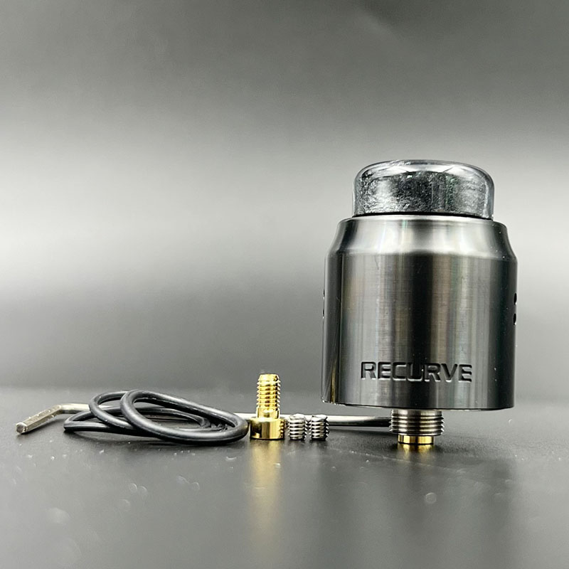 Vafflee recurve rda atomizer 24mm dual coil vape tank with squonk bf pin for electronic cigarette box mod - Image 4