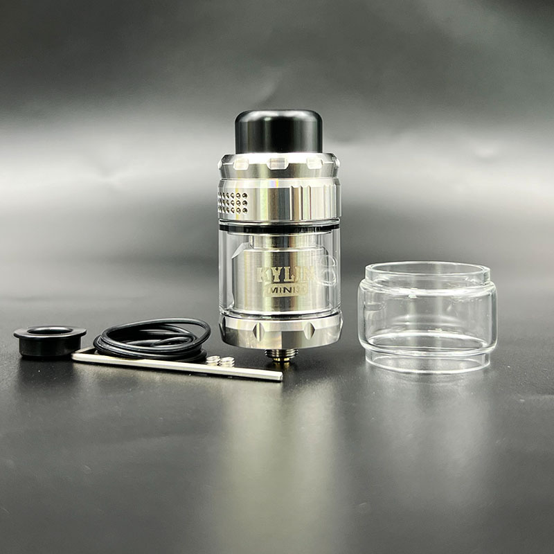 Vafflee vape Kylin Mini V2 RTA tank Atomizer rta vape 316ss Single Coil 3ml/5ml 24.4mm Rebuildable 510 Thread E-Cigarette Tank rta - Image 4
