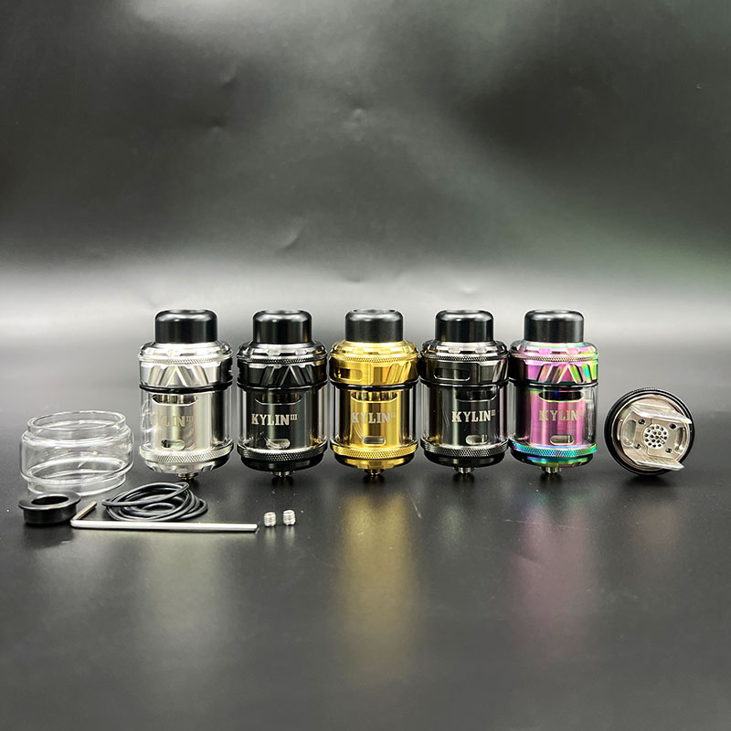 Vafflee Kylin V3 RTA Atomizer 6ml 25mm Single/Dual Coil Creative Honeycomb Airflow Rebuildable Tank Vape E-Cigarette - Image 4