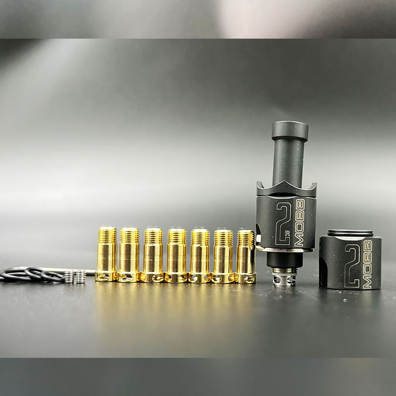 VAFFLEE Monarchy MOBB V2 M2 RBA Bridge Tank With .0 / 1.2 / 1.5 / 1.8 / 2.0 / 2.5 / 3.0mm Pin For SXK BB Billet Box Mod - Image 4