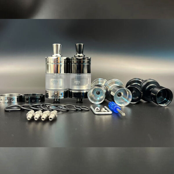 Vafflee vape Diplomat RTA MTL Atomizer 23mm 316ss Polishing Single Coil Rebuildable Tank Bottom Airflow with 3 Chambers And 5 Air pins